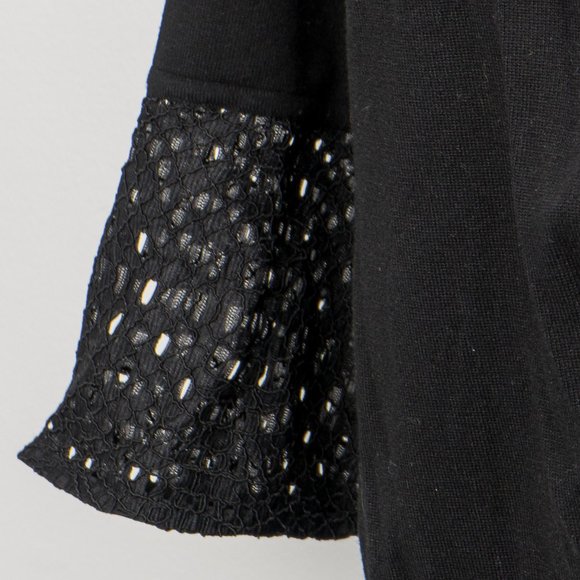 NWOT Isaac Mizrahi  lace bell sleeve cardigan  - Large - Picture 4 of 6